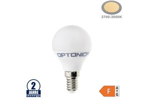 3,5W LED E14 G45 Birne Kunststoff Warmweiß