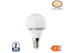 3,5W LED E14 G45 Birne Kunststoff Warmweiß