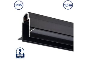 48V Stromschiene R35 Einbau V2 Magnetic Line Schwarz 1,5m