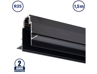 48V Stromschiene R35 Einbau V2 Magnetic Line Schwarz 1,5m