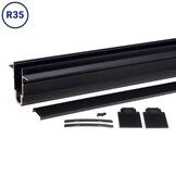 48V Stromschiene R35 Einbau V2 Magnetic Line Schwarz 1,5m