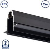 48V Stromschiene R35 Einbau V2 Magnetic Line Schwarz 2m