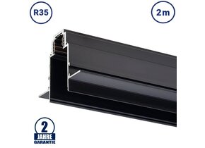 48V Stromschiene R35 Einbau V2 Magnetic Line Schwarz 2m