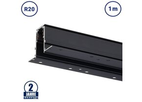 48V Stromschiene R20 Einbau Magnetic Line Schwarz 1m