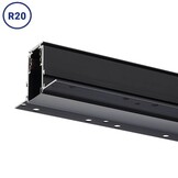 48V Stromschiene R20 Einbau Magnetic Line Schwarz 1,5m