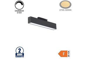 12W LED Leuchte 30cm für 48V Stromschiene R35 Magnetic Line Warmweiß 0-10V Dimmbar