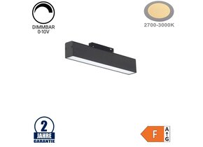 12W LED Leuchte 30cm für 48V Stromschiene R35 Magnetic Line Warmweiß 0-10V Dimmbar