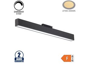 20W LED Leuchte 60cm für 48V Stromschiene R35 Magnetic Line Warmweiß 0-10V Dimmbar