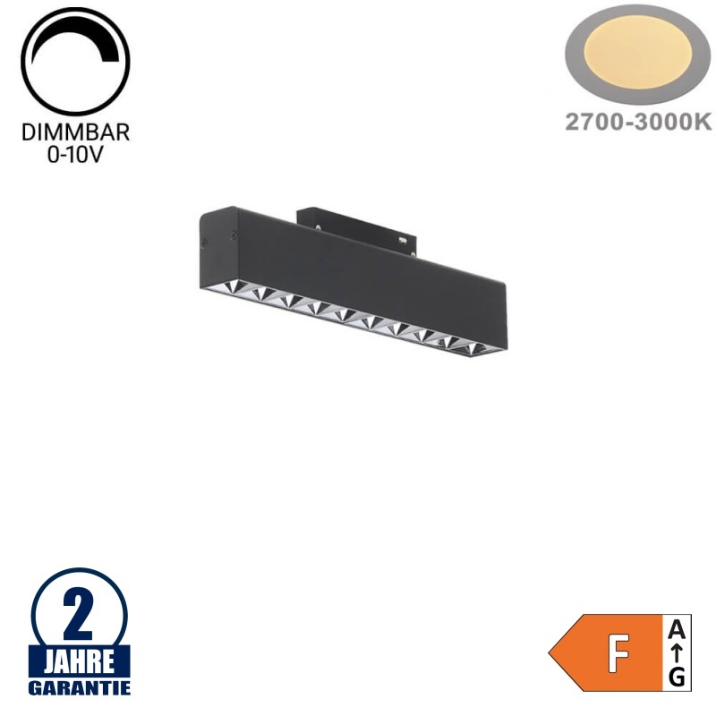 20W Strahler 10-flammig für 48V Stromschiene R35 Magnetic Line Warmweiß 0-10V Dimmbar