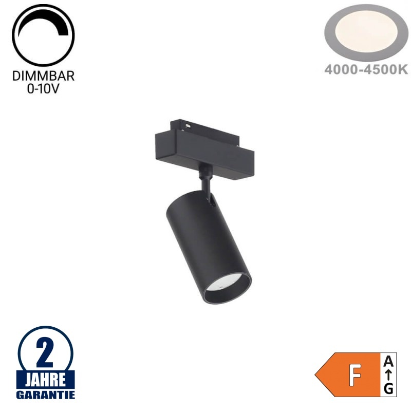 12W Schienenspot für 48V Stromschiene R35 Magnetic Line Neutralweiß 0-10V Dimmbar