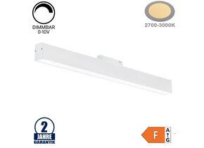 20W LED Leuchte 60cm für 48V Stromschiene R35 Magnetic Line Weiß Warmweiß 0-10V Dimmbar