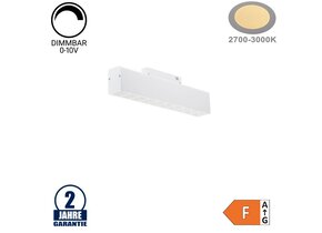 20W Strahler 10-flammig für 48V Stromschiene R35 Magnetic Line Weiß Warmweiß 0-10V Dimmbar