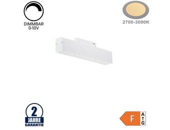 20W Strahler 10-flammig für 48V Stromschiene R35 Magnetic Line Weiß Warmweiß 0-10V Dimmbar