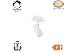 12W Schienenspot für 48V Stromschiene R35 Magnetic Line Weiß Warmweiß 0-10V Dimmbar