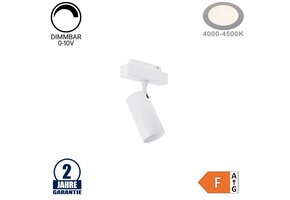 12W Schienenspot für 48V Stromschiene R35 Magnetic Line Weiß Neutralweiß 0-10V Dimmbar