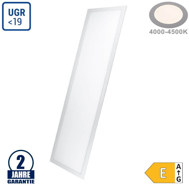 36W 120x30cm LED Panel 100Lm/W UGR19 Neutralweiß