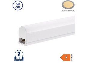 6,5W LED T5 Röhre mit Gehäuse 59cm Warmweiß