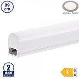 9,6W LED T5 Röhre mit Gehäuse 89cm Neutralweiß