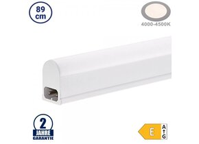 9,6W LED T5 Röhre mit Gehäuse 89cm Neutralweiß