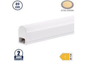 9,6W LED T5 Röhre mit Gehäuse 89cm Warmweiß