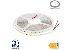 120SMD/m 9W/m 24V LED Streifen 2835 Kaltweiß 20m Rolle