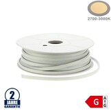 288SMD/m 10W 230V LED COB Streifen Wassergeschützt Warmweiß 1m