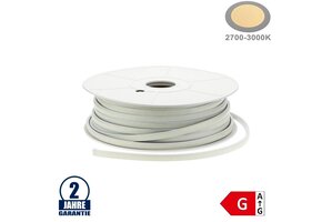 288SMD/m 10W 230V LED COB Streifen Wassergeschützt Warmweiß 1m