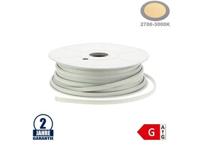 288SMD/m 10W 230V LED COB Streifen Wassergeschützt Warmweiß 1m