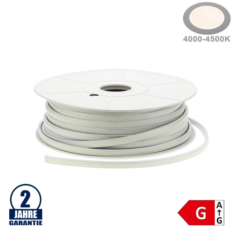 288SMD/m 10W 230V LED COB Streifen Wassergeschützt Neutralweiß 1m