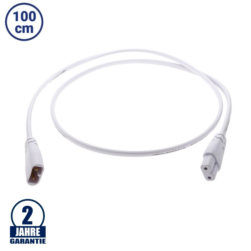 100cm Verbindungskabel für T5 Röhre mit Gehäuse 230V