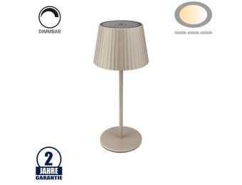 2,5W Tischleuchte Solar wiederaufladbar Beige