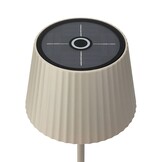 2,5W Tischleuchte Solar wiederaufladbar Beige