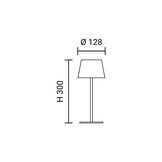 2,5W Tischleuchte Solar wiederaufladbar Beige
