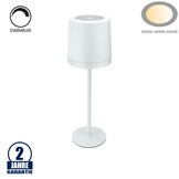 2,5W Tischleuchte wiederaufladbar Weiß