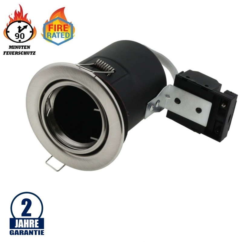 Einbaurahmen für LED GU10 Rund Schwenkbar Inox IP20