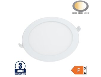 18W LED Einbauleuchte Slim Rund CCT Farbwechsel IP44