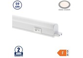 6,5W LED Unterschrankleuchte T5 mit Schalter 59cm  Warmweiß