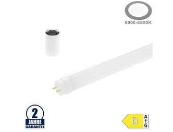 18W LED T8 Röhre 120cm Kunststoff HL mit Starter Kaltweiß