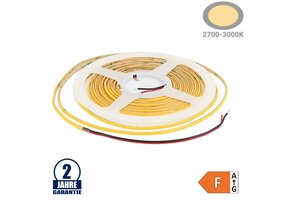 384LED/m 7W/m 24V Slim COB LED Streifen Warmweiß 5m