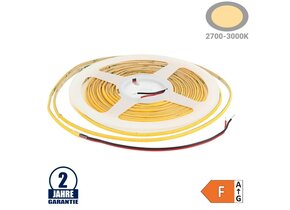 384LED/m 7W/m 24V Slim COB LED Streifen Warmweiß 5m