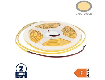 384LED/m 7W/m 24V Slim COB LED Streifen Warmweiß 5m