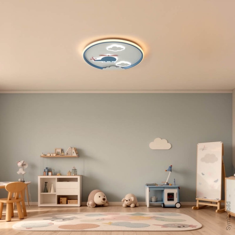 78W LED Deckenleuchte Kinderzimmer Rund CCT