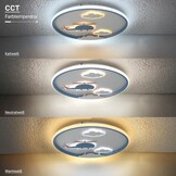 78W LED Deckenleuchte Kinderzimmer Rund CCT