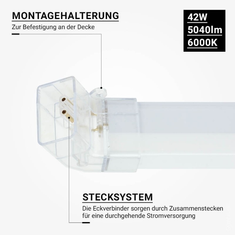 42W LED Hexagon Deckenleuchte