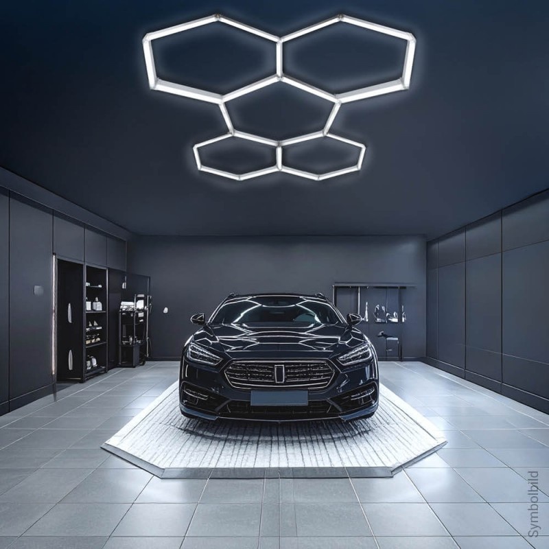 192W LED Hexagon Deckenleuchte 5-teilig