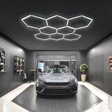 280W LED Hexagon Deckenleuchte 8-teilig