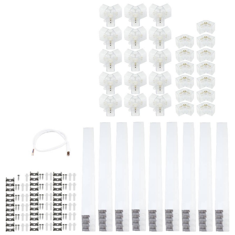 280W LED Hexagon Deckenleuchte 8-teilig