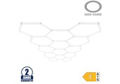 456W LED Hexagon Deckenleuchte 14-teilig