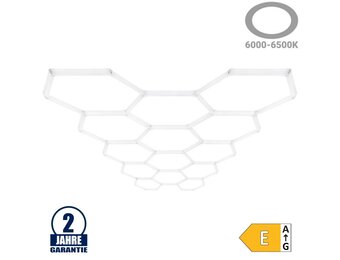 456W LED Hexagon Deckenleuchte 14-teilig