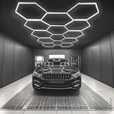 456W LED Hexagon Deckenleuchte 14-teilig